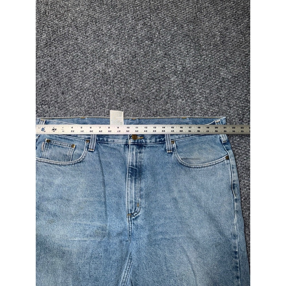 Carhartt Men's Light Blue Light Wash Straight Denim Jeans Traditional fit 42x32 - Picture 5 of 8